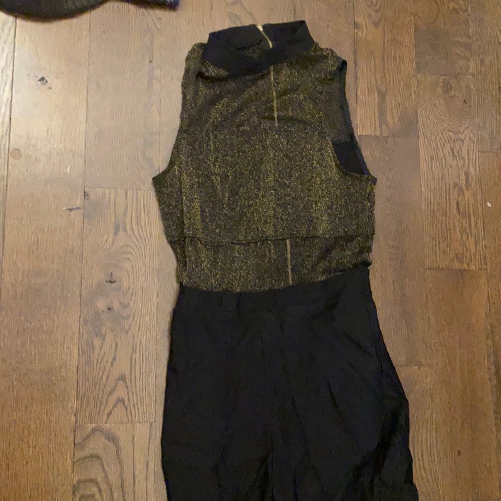 Black glitter jumpsuit